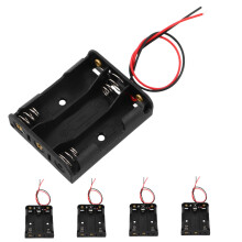 AA Battery Holder 5 Pack Quick Change Box with Wire Leads for RC Cars, Consistent Power Delivery