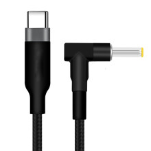 USB C to DC 5.5x1.7mm Power Cable, Fast USB‑C Charging, Durable Braided Cord for Laptop and Notebook