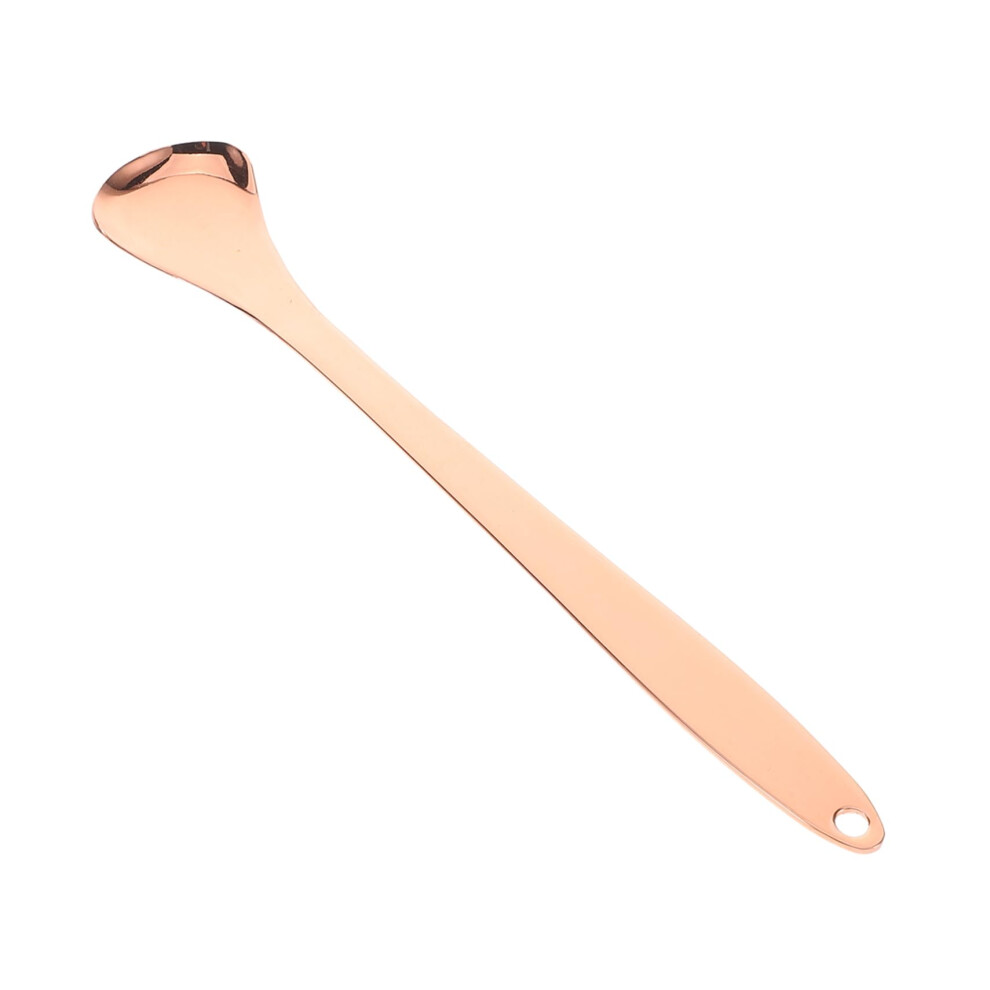 Gold Rose Stainless Steel Tongue Scraper For Fresh Breath And Oral Hygiene