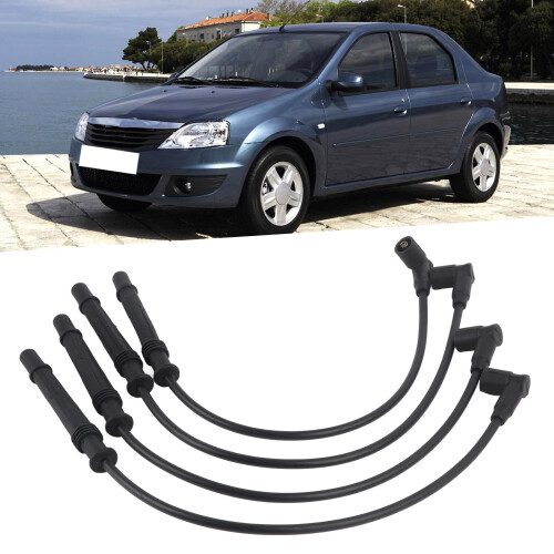 4Pcs Ignition Cable Set for Dacia Logan Clio Twingo Wind 550mm