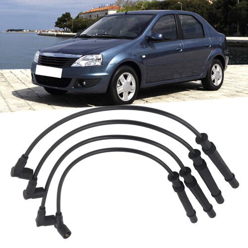 4Pcs Ignition Cable Set for Dacia Logan Clio Twingo Wind 550mm 2