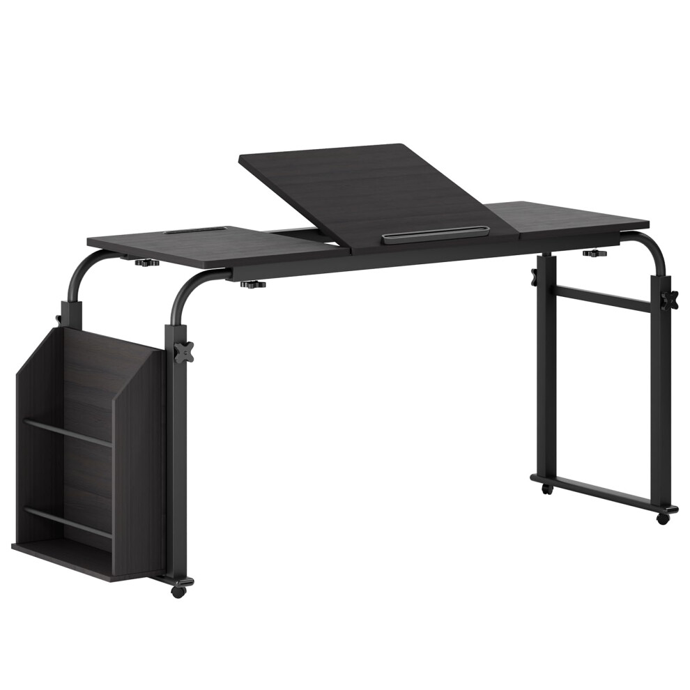 Extra Large Desk Mat 120X40cm Nonslip Base, Smooth Mouse Control, Scratchresistant Surface Black 9455672232616