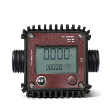 K24 Digitaler Zahnrad-Durchflussmesser Elektronischer Zahnrad-Durchflussmesser Kraftstoff-Flüssigkeits-Wasser-Durchflusssensor für Chemikalien