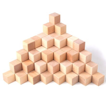 100 Stuks 30 mm Onafgewerkte Houten Kubussen,  Houten Blokken voor DIY Knutselen, Schilderen, Babyshowers, Puzzels Maken en Woondecoratie