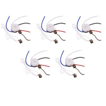 5X Plafondventilatorschakelaarset 3 Snelheden 4 Draden, Ventilatorschakelaar Ritssnelheidsschakelaar, ZE-208S Trekdraadschakelaar met Touw Brons
