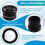 2PCS WF10X-20MM Wide-Angle High Eyepoint Ocular for Binocular Trinocular Stereo Microscope Installation Interface 5