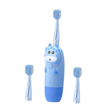 Kids Electric Toothbrush with Sonic Vibration Cleaning and Replaceable Heads for Boys and Girls