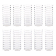 100Pcs Sterile Petri Dishes W/Lids for Lab Plate Bacterial Yeast 55mm X 15mm