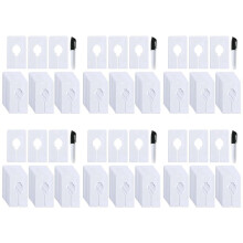 180 Closet Dividers for Hanging Clothes- Rectangle Clothing Size Dividers,White Closet Divider Set with