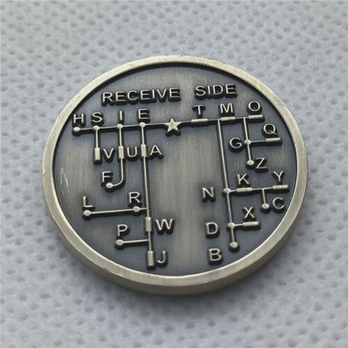 4X CW Morse Code Commemorative Coins CW Training Coin Morse Code Training Coin for Novice Radio Enthusiasts 2