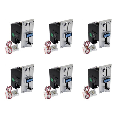 6X Durable Programable Multi Coin Acceptor Electronic Roll Down Coin Acceptor Selector Mechanism Side Coin Selector