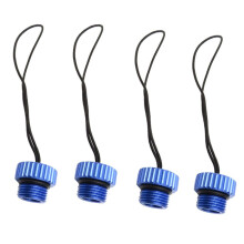 4X VáLvula de Tanque DIN de Buceo Tapa Roscada 5/8-14NPS Tapa Antipolvo Protector de TapóN de Polvo Cubierta de ProteccióN del Regulador del Tanque