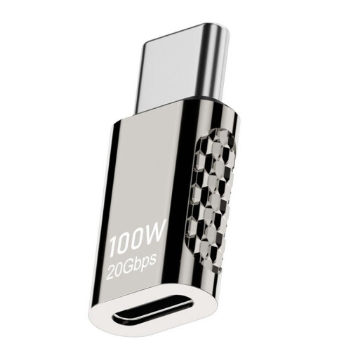 2PCS Type-C Multifunction Adapter Type-C Female to Type-C Male Adapter 20Gbps Fast Charging Audio Video Transfer Adapter 2
