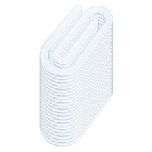 Lot de 20 Trombones en Acrylique Vierges pour Sublimation, 4 Trombones Géants de 5 cm, Transparents pour Transfert Thermique, Design DIY