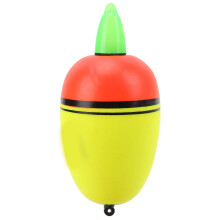 EVA Night Fishing Float Lighted Luminous Bobber 50g 1.8in Yellow Red