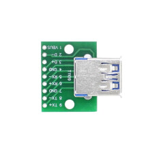 2X Usb 3.0 Femmina A Dip Pin Test Board Usb 3.0 A Dip Power Adapter Board Module Convertitore Scheda Adattatore Usb 3.0