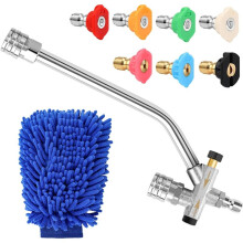 Pressure Washer Accessories, Dual Connector, 7 Pressure Washer Sprayer Nozzles with 1 Car Wash Mitt, 1/4In Quick Connect