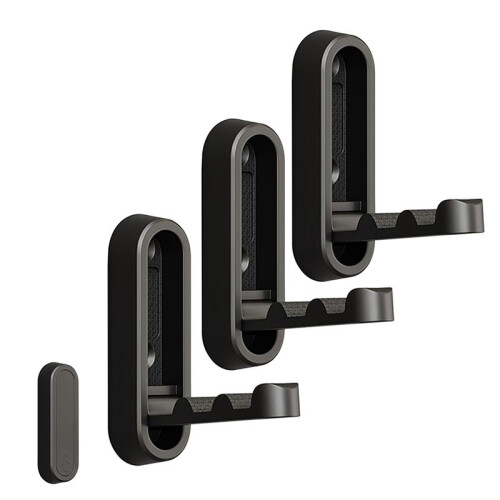 Hooks for Wall - Hooks for Hanging, Heavy Duty Wall Hooks, Purse Hook for Wall, No Drill Suction Hooks Black