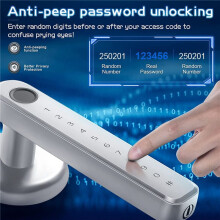 4X  Door Lock Keyless Entry Door Lock Keypad Door Lock with Handle, Fingerprint Door Lock with Tuya APP WiFi