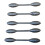 Art Project Texture Tool Set, 5 Piece Oval Pattern Roller Kit, DIY Crafts Model Sticks 5PCS 1