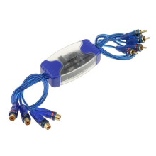 ÉLiminateur de Bruit Universel 4 Canaux RCA Isolateur de Boucle de Masse Filtres de Bruit pour Autoradio SystèMe StéRéO Domestique