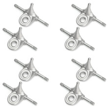 4 Paire de Chariots Triangulaires de Patins à Roulettes, Accessoires de Patinage à Roulettes de Remplacement de Plaques de Patins à Roulettes pour