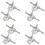 4 Pair Roller Skate Triangle Trucks,Roller Skate Plate Replacement Double Action Trucks Roller Skating Accessories 1