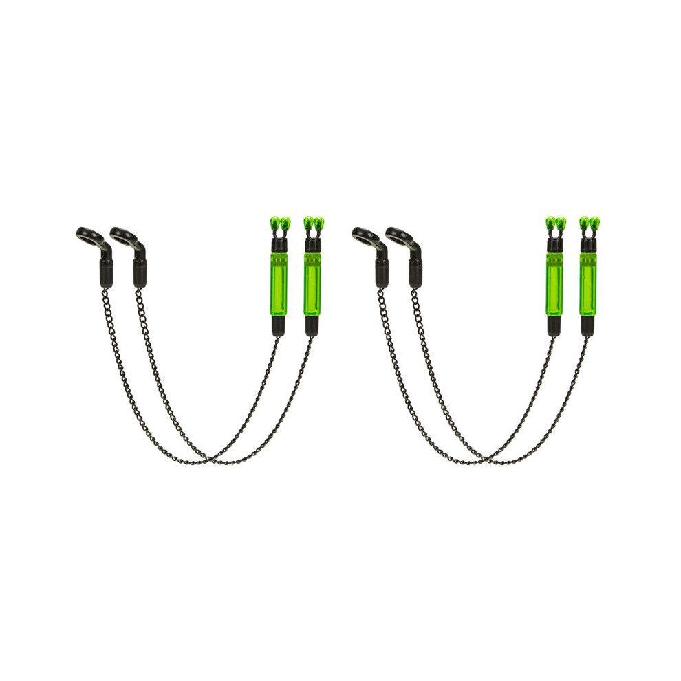 4Pcs Bite Alarms Carp Fishing Swingers Bobbins For Fishing Alarm Indicator ,Chain Bite Alarm Fishing Tools Green 6033366460014