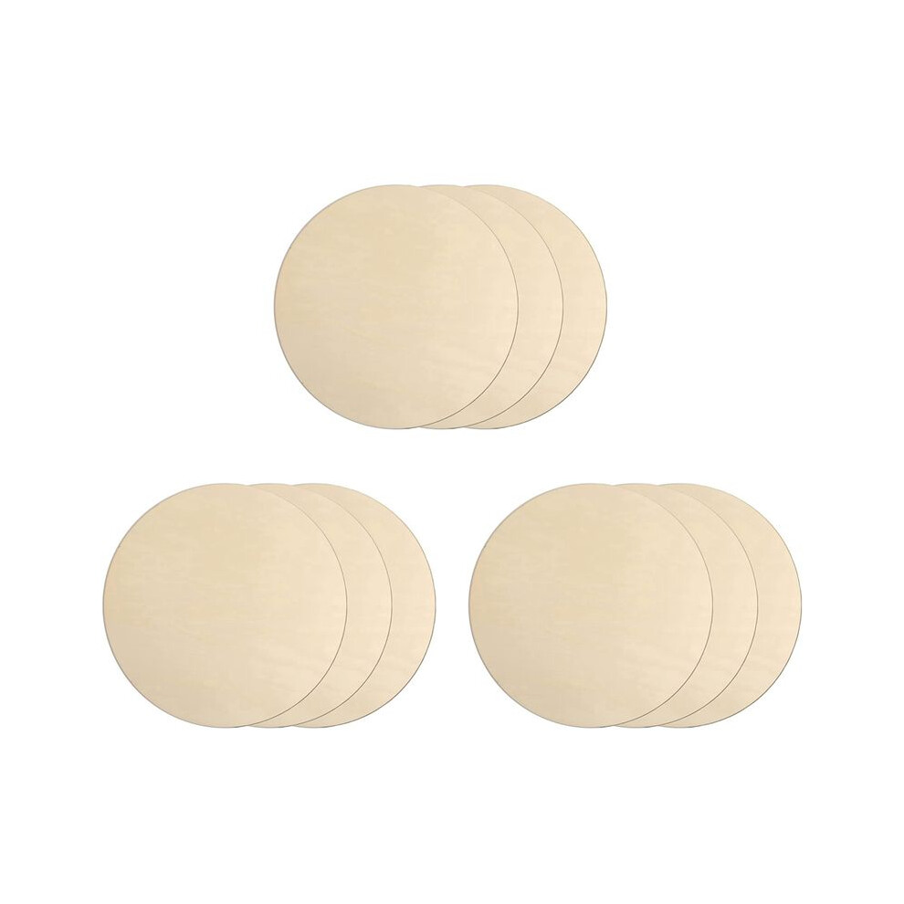 9Pcs 12 Inch Wood Circles For Crafts, Unfinished Blank Wooden Rounds Slice Wooden Cutouts For Diy Crafts 6031666925776