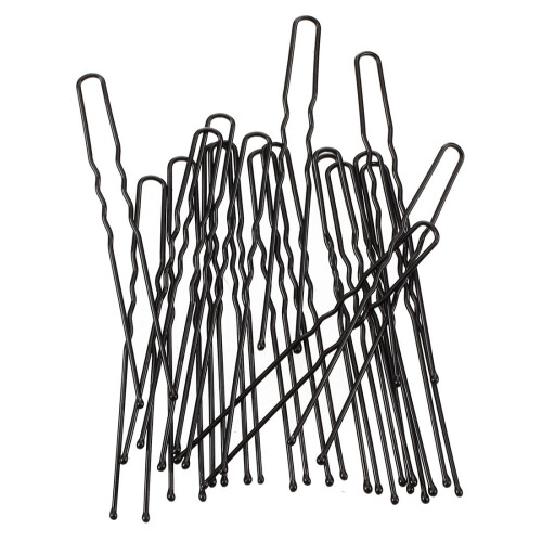 20 pezzi La donna 7 cm lungo Metallo nero DIY Chignon Pin