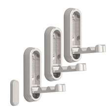 Hooks for Wall - Hooks for Hanging, Heavy Duty Wall Hooks, Purse Hook for Wall, No Drill Suction Hooks Silver