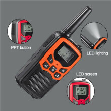 4 Stuks Handheld Walkie Talkie Radio 22 Kanalen Set 10  Uhf 400-470 Mhz Dual Band Lange Afstand Communicatie Transceiver
