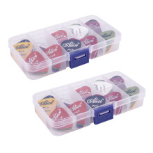 Alice Guitar Pick 2 Box Case 80 Pieces Plectrum Mediator Mix 0.58-1.5