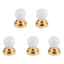 5X 1:12 Dolls House Miniature Globe White Ceiling LED Light Lighting Lamp with Battery