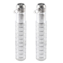 2X Beckenständer mit 118 mm Galgen, Gegengewicht für Drum-Percussion-Teile, Zubehör, Silber