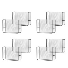 8 Pack Salon Chair Cover Protectors,Clear Square Hairdressing Chair Back Covers for Fits Most Standard Chairs