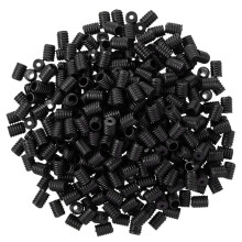 50 Stuks Verstelbare Lanyardgesp Vatconnectoren 1/8 Inch Antislip Stopgesp Gezichtsmasker Oorlusregelaar Zwart