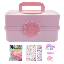 Children's Hair Accessories Storage Box Baby Rope Hairpin Rubber Band Jewelry Dressing Cute Girl Jewelry Box-M