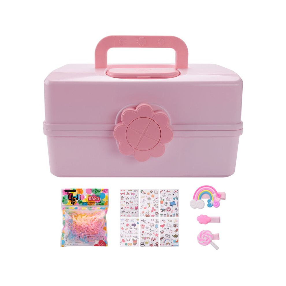 Children's Hair Accessories Storage Box Baby  Rope Hairpin Rubber Band  Jewelry Dressing Cute Girl Jewelry Box-M
