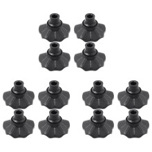 12 Pezzi Coprigambe per Sgabello da Campeggio Antiscivolo Coprigambe per Sedia da Esterno Accessorio Regolabile per Sedia da Pesca 16Mm