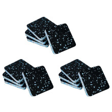12X Laufbandmatten-Pads, Trainingsgeräte, Schalldämmung, Stoßdämpfungsmatte, Bodenschutz für Laufband-Waschmaschine
