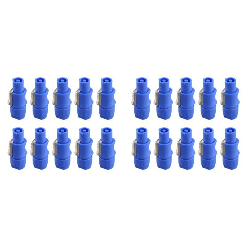 20Pcs 3 PIN Male Powercon Connector Signal Input Jack for  Light Stage Light Power Input