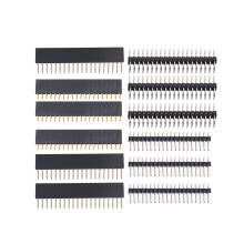 12 StüCke 40 Poliges GPIO Header Kit 20 X 2 Polige Recht Winklige GPIO Header Buchse für Raspberry Pi Zero / 4B / 3B + / 3B / 3A +