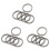 Titanium Key , Quick Release Side-Pushing , Super  Key Organizer, Outer Diameter 30MM, 15PCS 2