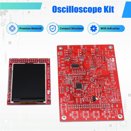 DSO138 Oscilloscope Digital Assembled TFT with Probe Test Clip for  ARM Detection Development Board 1