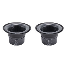 2X Bass Drum Enhancer Port Insert Enhancement Hole Protector Amplifier Kick Booster with Protection Sticker B