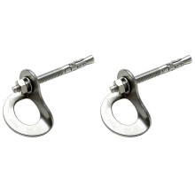 2X CAMNAL 25KN Mountaineering Rock Climbing Caving Bolt Hanger Plates for Permanent Anchor Point Equipment Outdoor