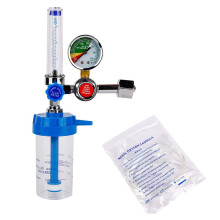 Oxygen Pressure Regulator Inhalator Gauge Pressure Reducing Valve G5/8 inch Flow Meter Absorber Buoy Type Inhalator