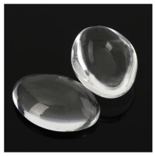 10PCS Oval Crystal Transparent Clear Glass Cabochon Dome Decor 30X40mm