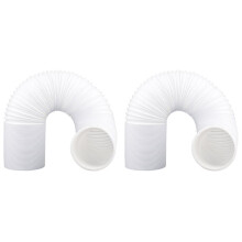 2X Air Conditioning Hose, Portable Exhaust Ventilation Hose, 5.9 Inch Diameter, Counterclockwise AC Hose